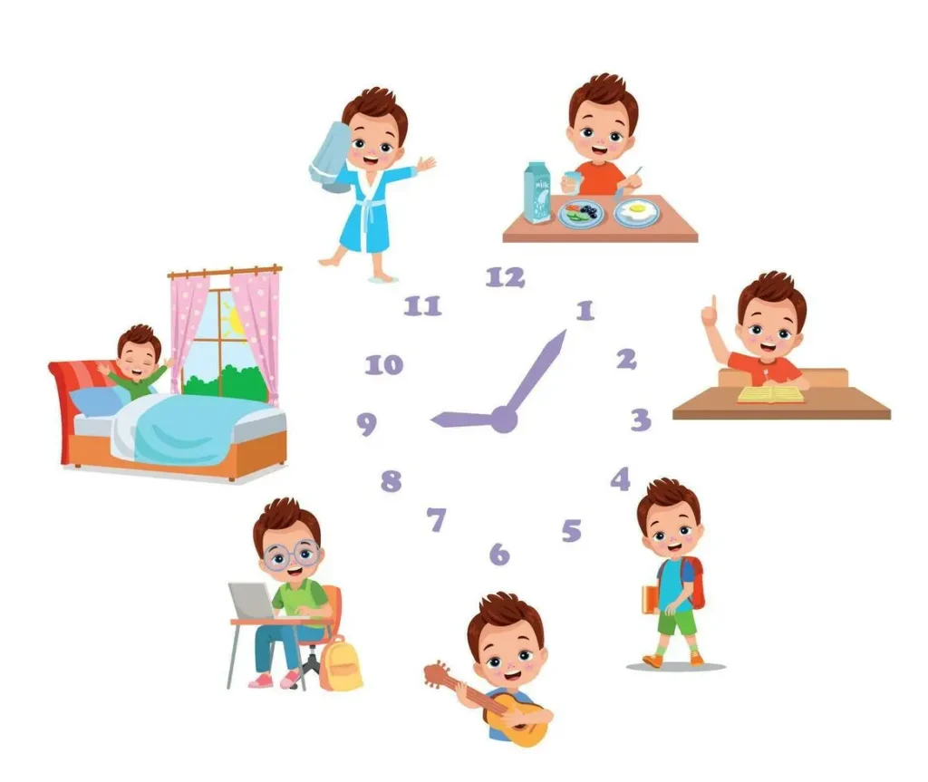 Daily Routine in Arabic for Kids